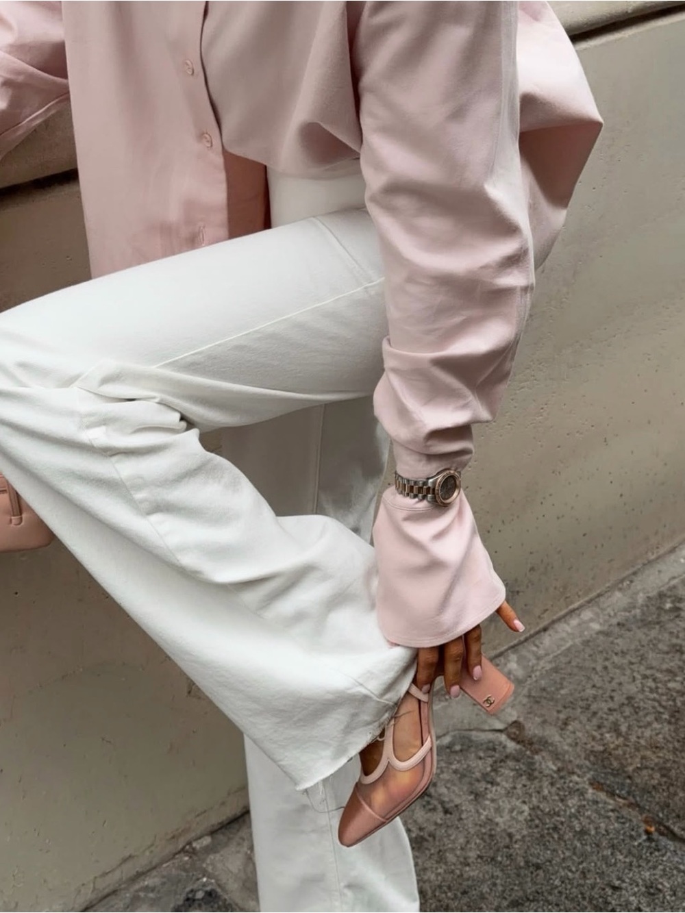 Chanel 26P Pink Mesh Slingback Heel | NIB | Size 38